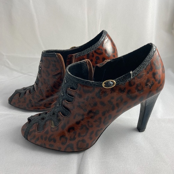 Sam Edelman Shoes - Sam Edelman Animal Print Booties size 6.5